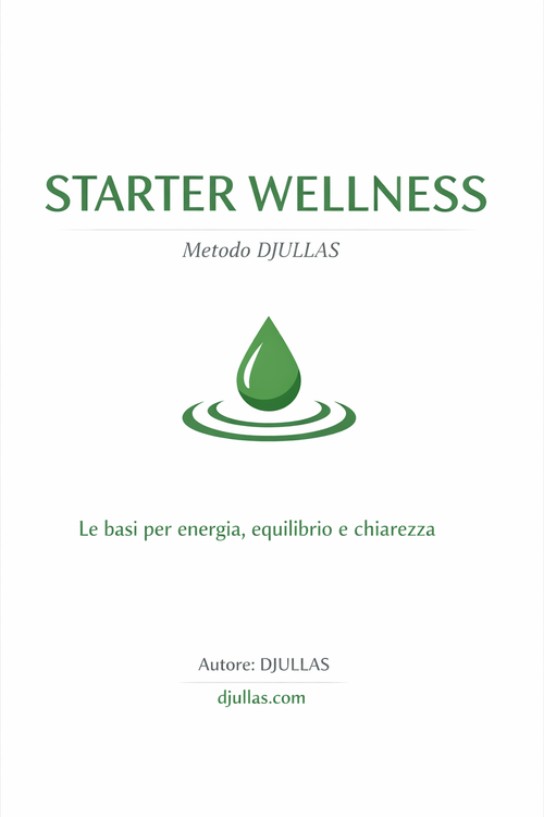 Starter Wellness Program by DJULLAS for energy, mental balance, stress relief, and simple habit building