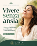 Copertina ebook Vivere senza ansia, guida digitale Metodo DJULLAS per calma mentale, stress e controllo emotivo